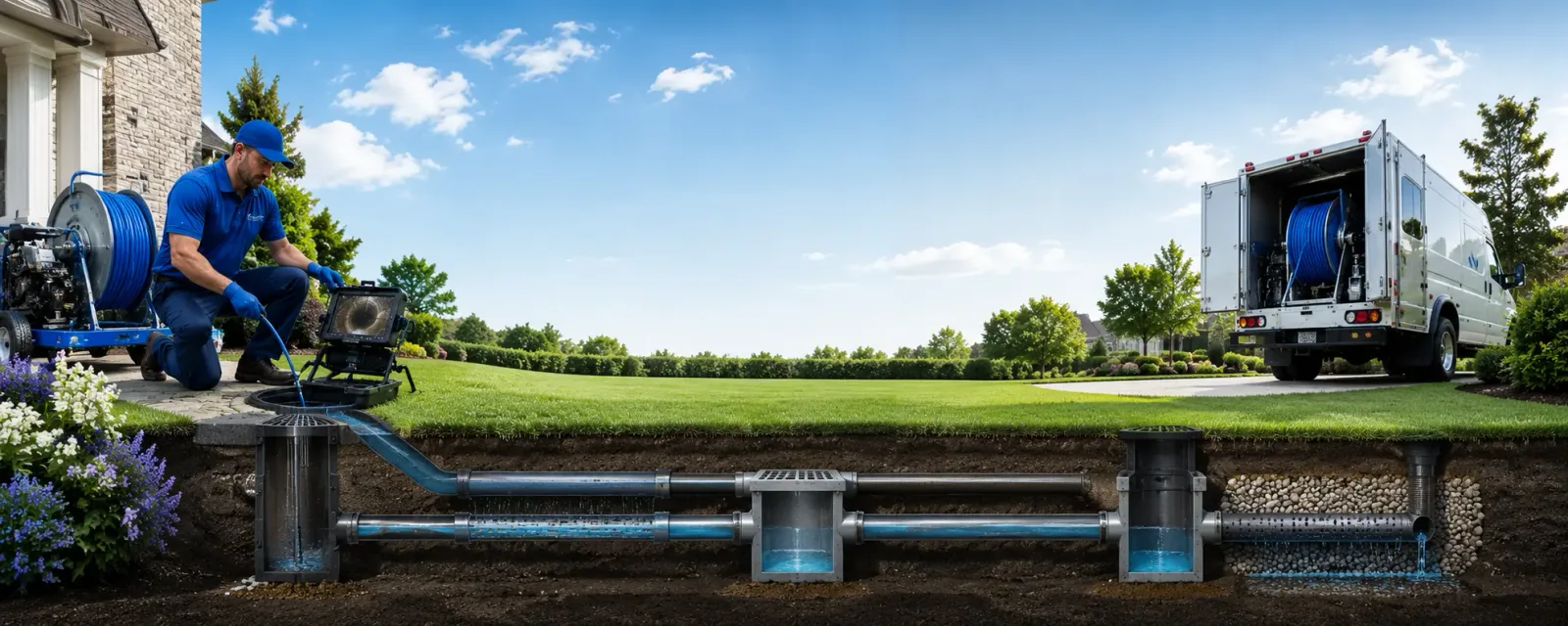 Outdoor drain cleaning information for Clay Center, OH